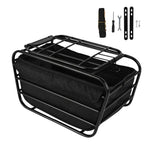 panier vélo métallique noir sacoche tissu accessoires montage rustique utilitaire commuting touring chien poodle