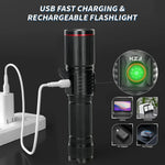 torche rechargeable 30w led noire camping intense réglable vertical moderne