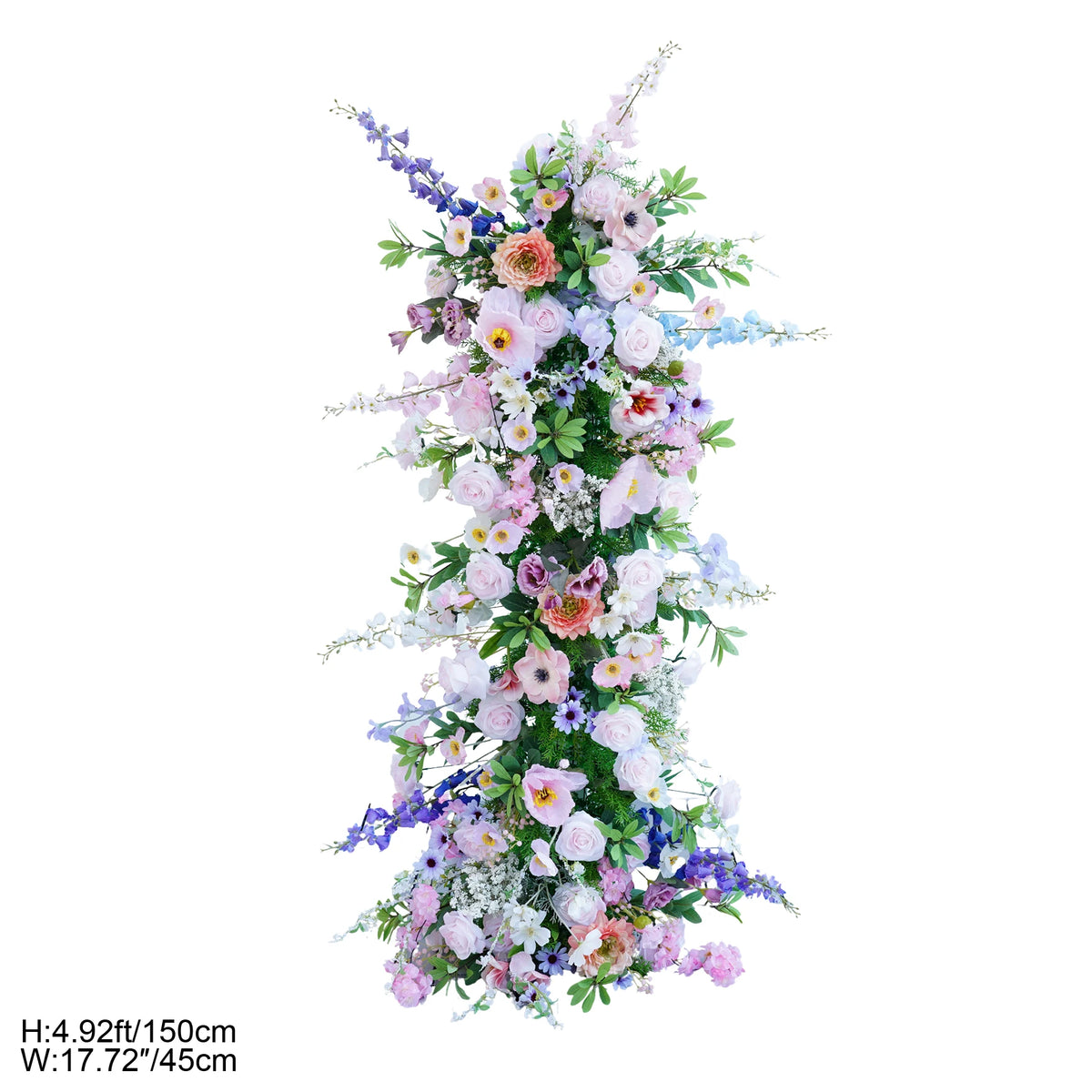 Décoration mariage arche florale blanche verte artificielle extérieure classique romantique événement festive