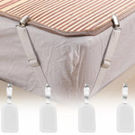 clips drap lit blanc moderne antidérapants fixateurs domestiques invisible organisation chambre clips tissu polyester