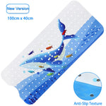 tapis bain pvc thème marin poissons coraux géométrique antidérapant moderne enfantin suction salle bain