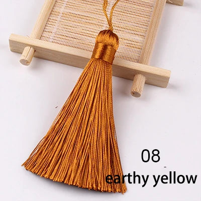 lot pompons soie cordons rideaux décoration couture artisanale