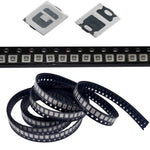 diodes led smd 2835 uv blanc noir carré mat adhésif 3v 150ma 365nm 395nm