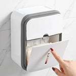 rangement mural moderne blanc gris tiroirs papier toilette accessoires salle bain minimaliste