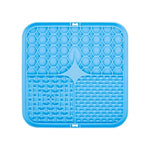 tapis nourriture animaux violet bleu vert orange gouttes d'eau succion tiges pratiques moderne