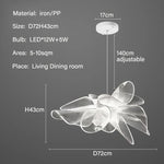 suspension lumineuse contemporaine blanc translucide floral abstraite filigrane minimaliste chambre salon