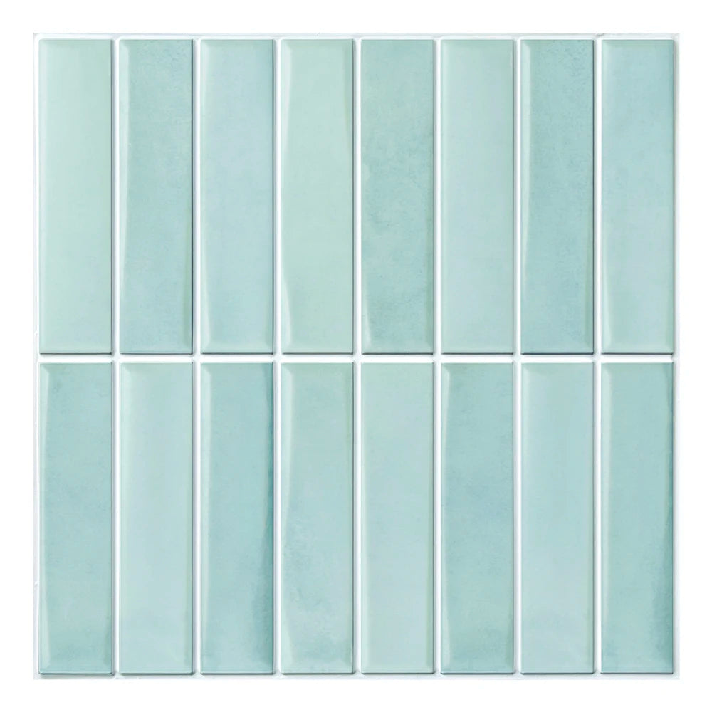 panneau mural autocollant moderne vert texture 3d imperméable résistant humidité antimoisissure isolation thermique étudié