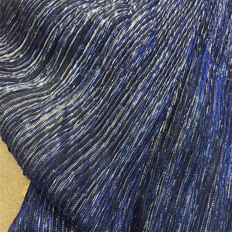 ruban plissé brillant polyester moderne élégant bleu gris rose violet blanc