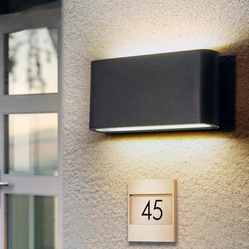 applique murale led moderne étanche ip65 12w 6w noir blanc adhésif contemporaine verre opalin