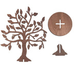présentoir bijoux arbre branches feuilles modernes blanches boucles oreilles anneaux chevilles pendentifs