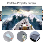 écran projection portable blanc moderne 60 70 80 100 120 pouces adhésifs minimaliste