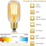 ampoule led filament transparente dorée vintage e27 45mm 115mm 249lm 10000h
