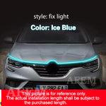 bande lumineuse led rouge blanche adhésive pare chocs avant voiture moderne 12v câbles
