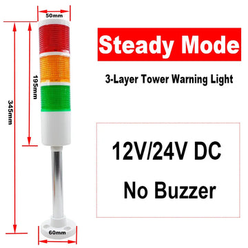 ampoule led rouge orange vert indicateur signal moderne rayures horizontales fixation