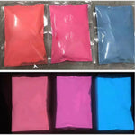 poudre lumineuse nocturne 12 couleurs paillettes ongles colorantes uniformes industrielle glow noir 10g