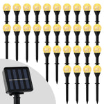 éclairage solaire multicolore translucides modernes jardin noël 20led 30led rgbextérieur patio