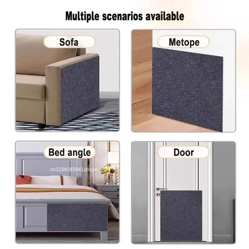 tapis grattage chat adhésif protecteur canapé sofa mur gris texture tissée accessoire animal domestique