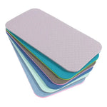 tapis sol moderne multi couleurs texture micro piquetée adhésif épaisseur 6mm bleu rose gris