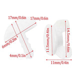 clips fenetre blanc translucide adhésif moderne pratique set 20 pieces