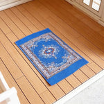 tapis miniature floral tissé classique couleurs vives franges accessoire poupée ornements géométriques 10.7cm 7cm