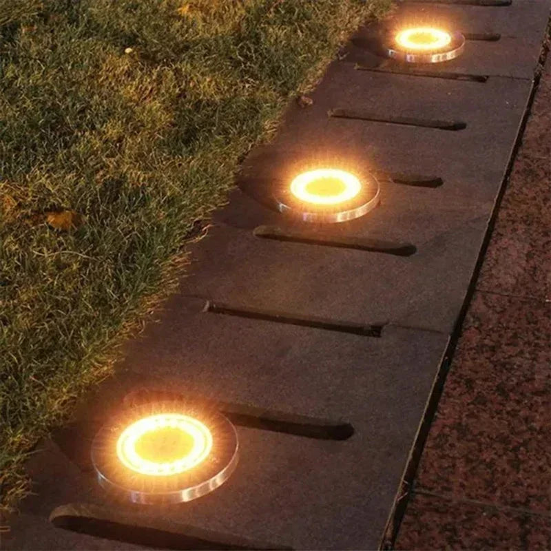 lumière solaire moderne led argent noir facile decoration extérieure ip65