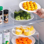 organiseur réfrigérateur transparent moderne adhésif plusieurs compartiments rangement cuisine ecofriendly
