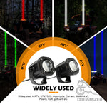 projecteurs led noir modernes contrôle distant interrupteur rotatif fixations lumiere rgbw 12v 24v