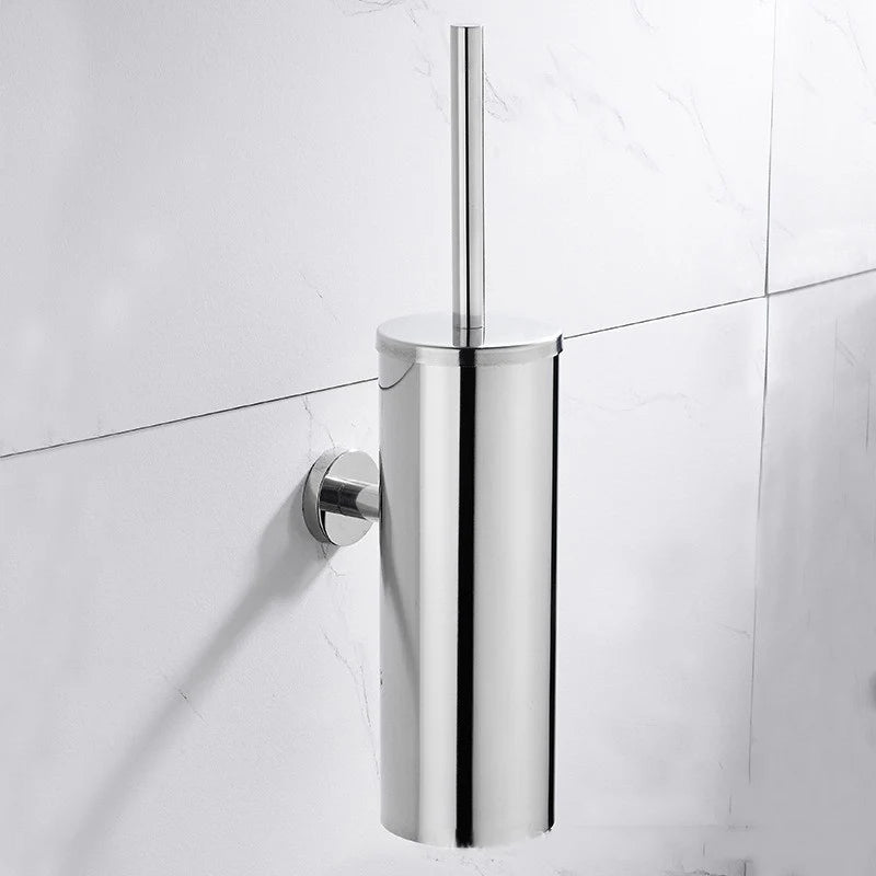 brosse wc or noir argent moderne adhésif conteneur pièces montage durable inoxydable
