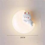 lampe murale décorative ours nuage enfant blanc moderne chambre éclairage mur fixé LED