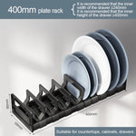 support rangement assiettes bols gris blanc moderne clips anti rustre ajustable évier cuisine