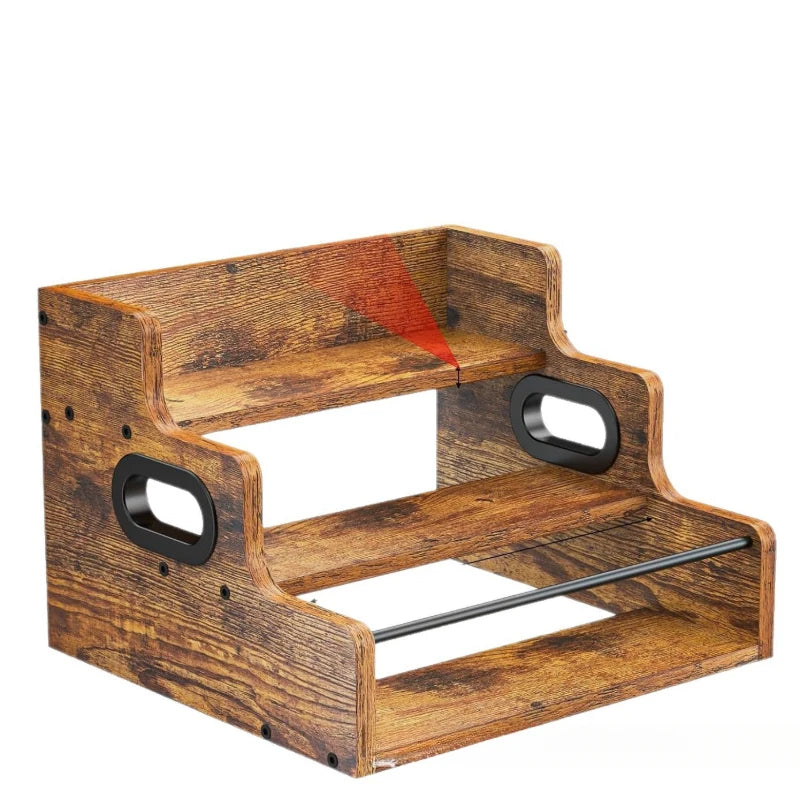 présentoir bois multi niveaux rustique rangement cuisine salon bouteilles vins plantescookies tasses