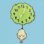 horloge murale acrylique motif feuille moderne sans pendule my melody chiikawa usagi verte