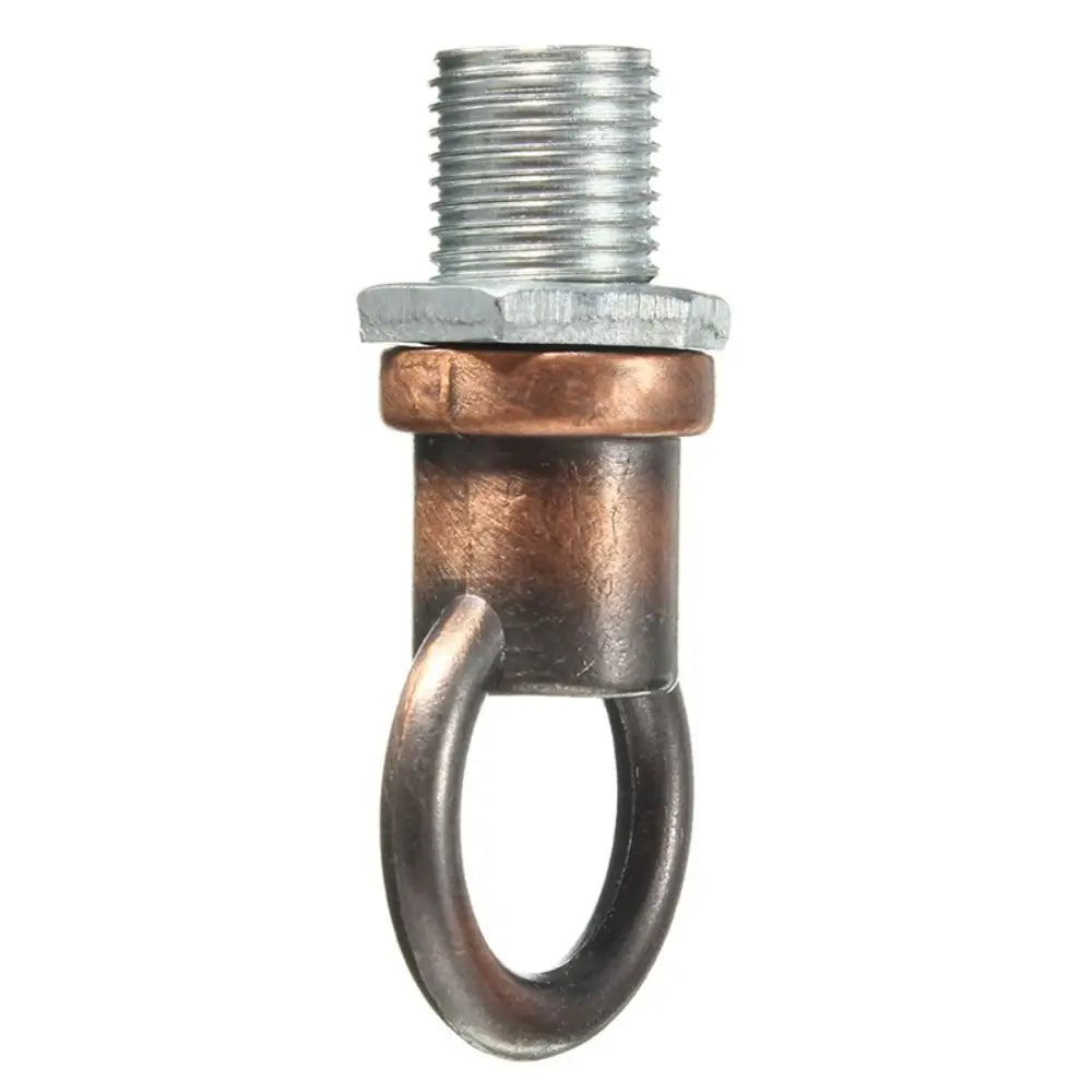 connecteur métallique argenté cuivre industriel vintage anneau fixe métal brillant opacité adaptable luminaire anneaux