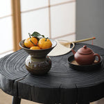 bol céramique moderne marbré couleur marron beige gris artisanal table thé decoration
