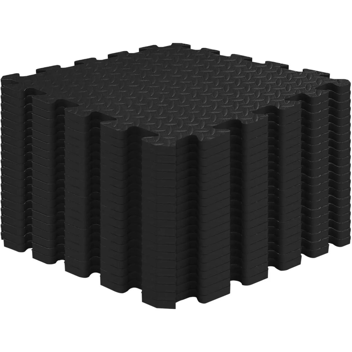 tapis sol noir texture géométrique moderne 30cm 30cm assemblage adhésif évA écologique