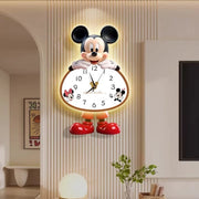 horloge murale led mickey minnie 3d moderne salon chambre enfantDecorationDisneyArabeChiffresLumineux