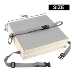 coussin assise bébé portable réglable ceintures boucliers moderne gris beige