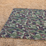 tapis camping sol pratique résistant vert olive polyester imperméable uni