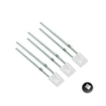 diodes led bleu vert jaune rouge blanc 2x5x7mm opaques mat standard 100 pieces