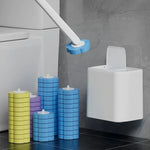 brosse wc jetable tête remplacement boîte rangement moderne blanche bleue violette