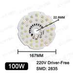 plaque led industrielle 200w 150w 100w blanc 6000k 3000k aluminium moderne clips