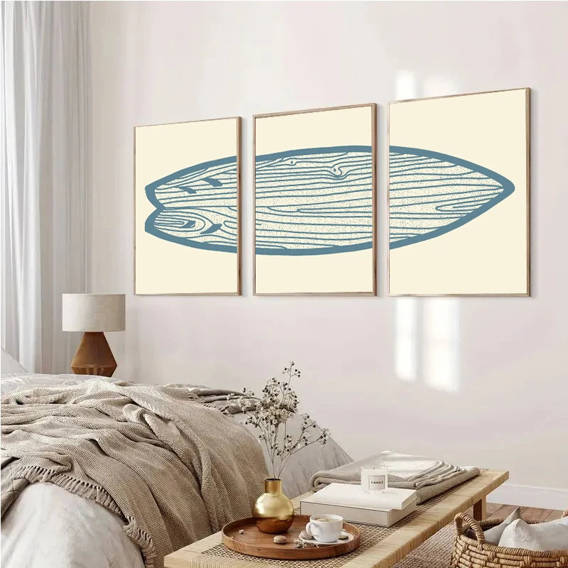 affiches murales toile moderne imitation bois sans cadre 12inch 16inch 20inch