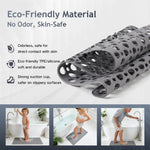 tapis bain moderne gris perforé adhésif respectueux environnement salle bain