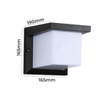lampe murale moderne led ip65 étanche noir blanche éclairage extérieur jardin cloisonalley
