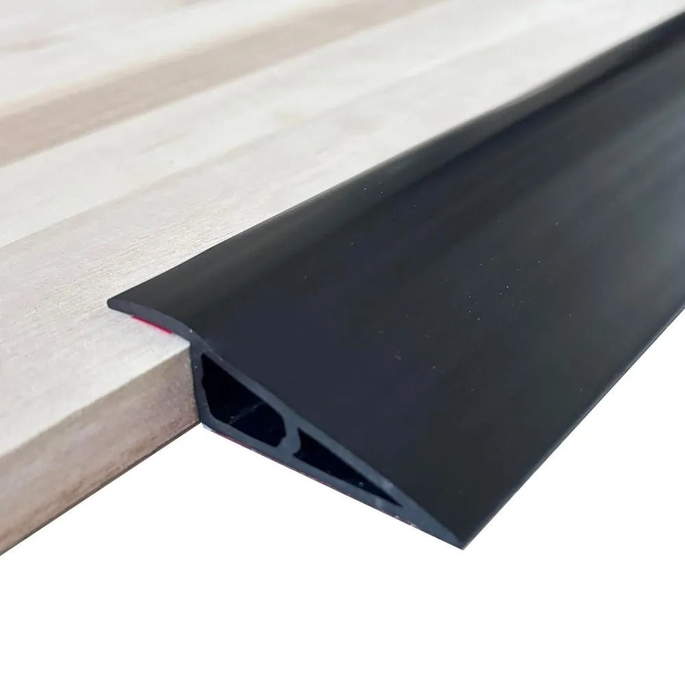 seuil porte imitation bois auto adhésif noir marron clair moderne guide taille
