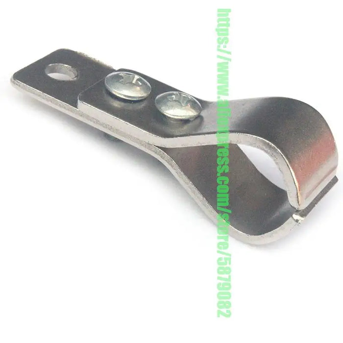 clips métalliques argentés lisses industriels vis fixation paquet clips métal inoxydable fixations tuyaux support