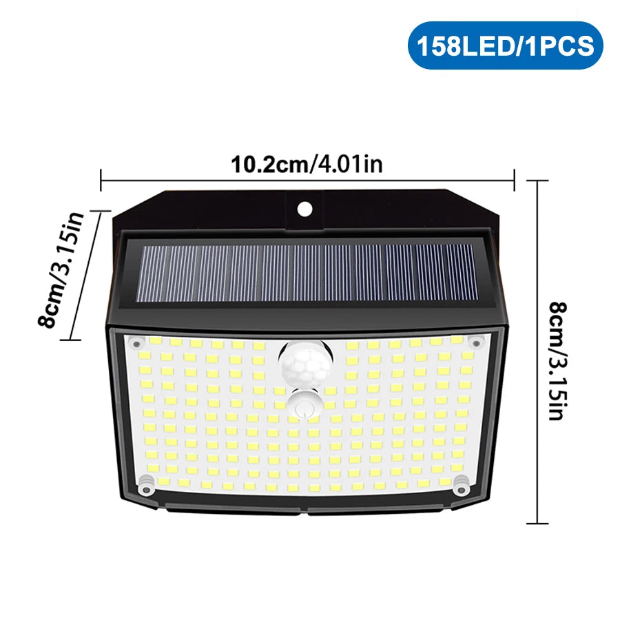 lampe solaire extérieure ip65 led noir moderne capteur mouvement autonomes