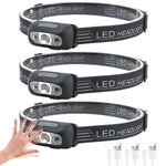lampe frontale led rechargeable usb puissante portable camping pêche urgence sensoriel chargeur moderne pratique