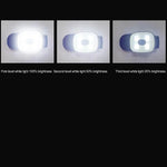 lampe frontale led rechargeable usb clip étanche noir blanc moderne pratique