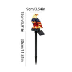 décoration solaire aigle américain jardin rouge blanche bleue ailes déployées patriote